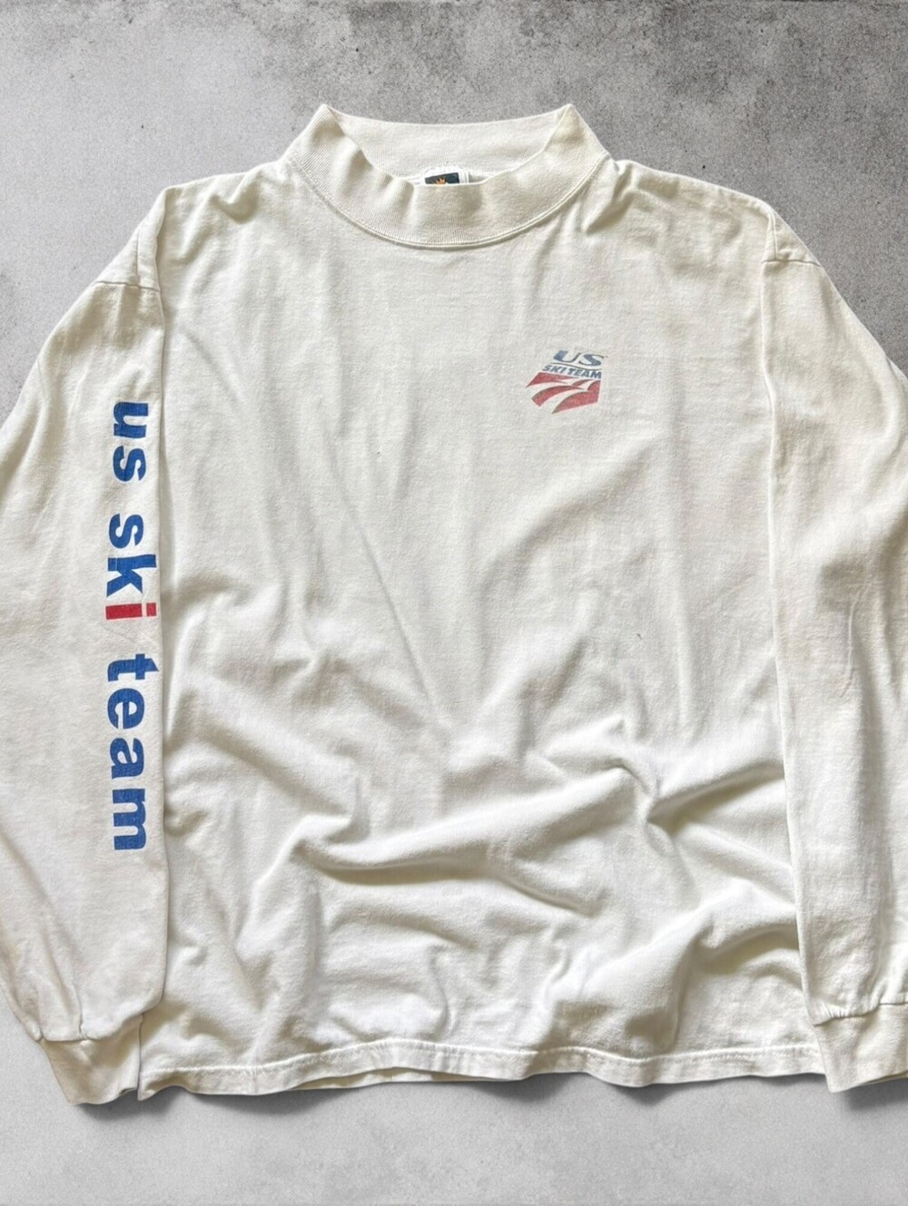 Vintage 2002 US Ski Team Mock-Neck Danderon Longsleeve Shirt Size Mens XL